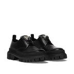 Dolce & Gabbana Black Calfskin Oxfords And Derbies