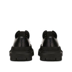 Dolce & Gabbana Black Calfskin Oxfords And Derbies