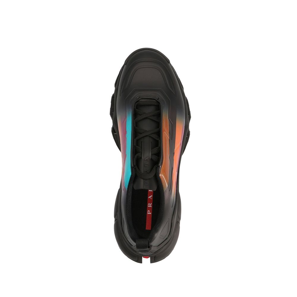 Prada Black Rubber Athletic Sneakers