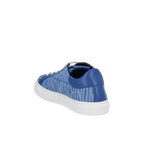Moschino Couture Blue Leather Sneakers