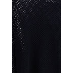 Allude Blue Fleece Wool Sweatshirt