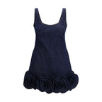 Self-Portrait Blue Cotton Casual Dress