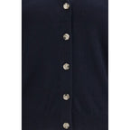 Allude Blue Cashmere Cardigan