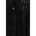 Allude Black Wool Cardigan