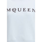 Alexander McQueen Blue Cotton Sweatshirt