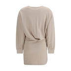 Marant Etoile Beige Cotton Casual Dress