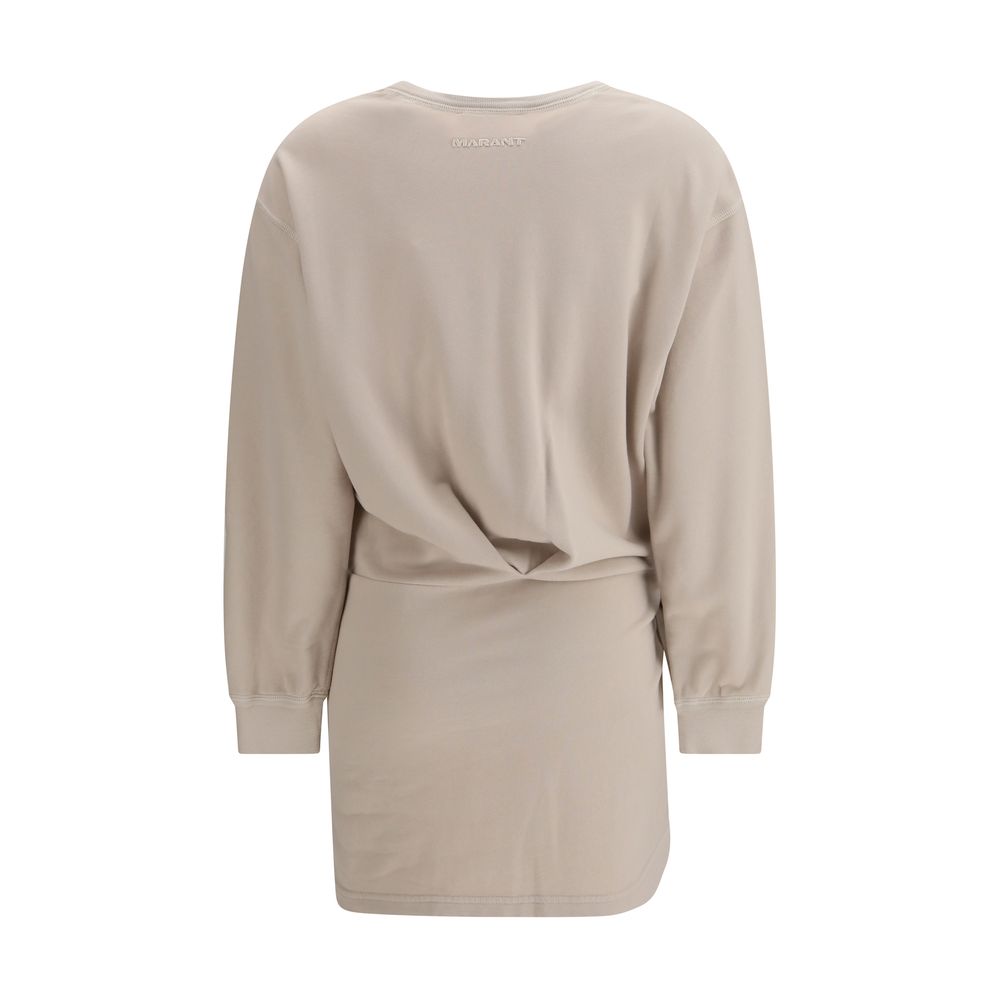 Marant Etoile Beige Cotton Casual Dress