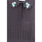 Self-Portrait Gray Wool Blouse