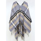 Gas Brown Marabou Poncho