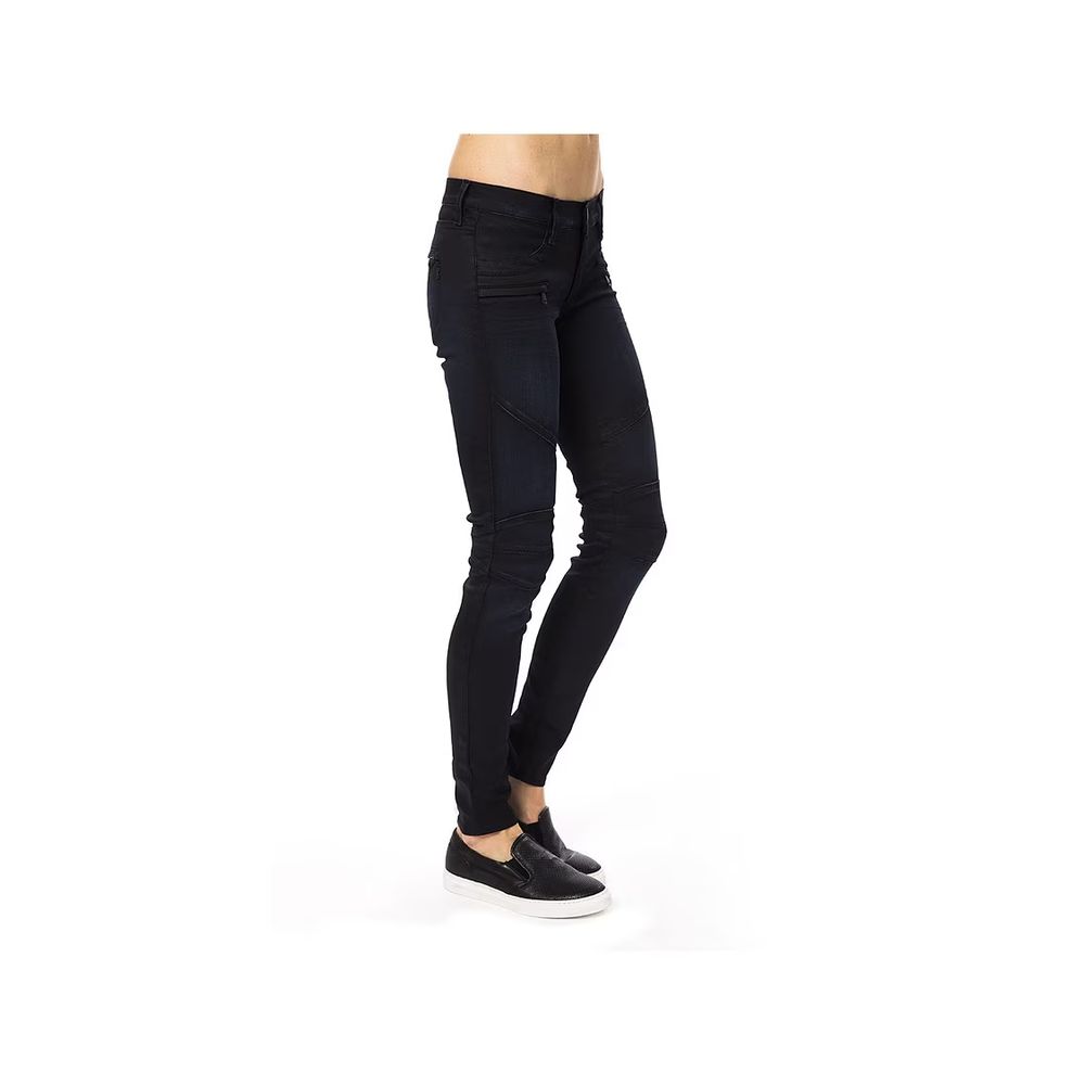 Gas Blue Cotton Skinny Pants