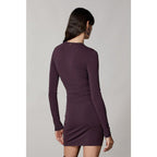 Patrizia Pepe Purple Acetate Cocktail Dress