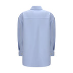 Fabiana Filippi Blue Fleece Wool Shirt