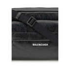 Balenciaga Black Lamb Ovis Aries Aries Shoulder Bag