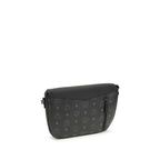 MCM Black Calf Leather Bos Taurus Shoulder Bag