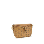 MCM Beige Calf Leather Bos Taurus Shoulder Bag