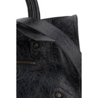 Balenciaga Black Calf Leather Bos Taurus Shoulder Bag