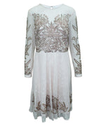 Aidan Mattox Multicolor Silk Cocktail Dress