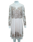 Aidan Mattox Multicolor Silk Cocktail Dress