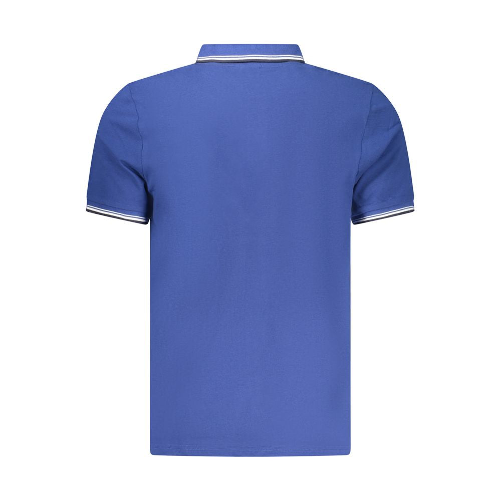 North Sails Blue Cotton Men Polo Shirt