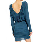 Saint Laurent Blue Copper Casual Dress