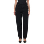 Saint Laurent Black Cotton High-Waisted Jean