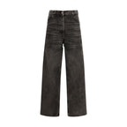 The Attico Black Cotton High-Waisted Jean
