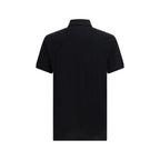 Moschino Black Cotton Polo Shirt