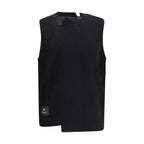 Y-3 Black Cotton Sleeveles Sweater