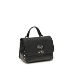 Zanellato Black Calf Leather Bos Taurus Handbag