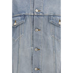 Balenciaga Blue Cotton Denim Jacket