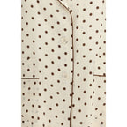 P.A.R.O.S.H. Beige Silk Pattern Shirt