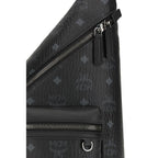 MCM Black Fabric Backpack