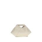 MM6 White Calf Leather Bos Taurus Handbag