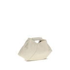 MM6 White Calf Leather Bos Taurus Handbag