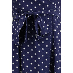 P.A.R.O.S.H. Blue Silk Casual Dress