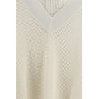 Brunello Cucinelli Beige Cashmere Sweater