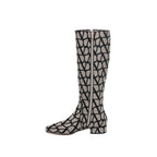 Valentino Garavani Beige Fabric Ankle Boots