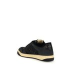 Gucci Blue Cotton Low Top Sneakers