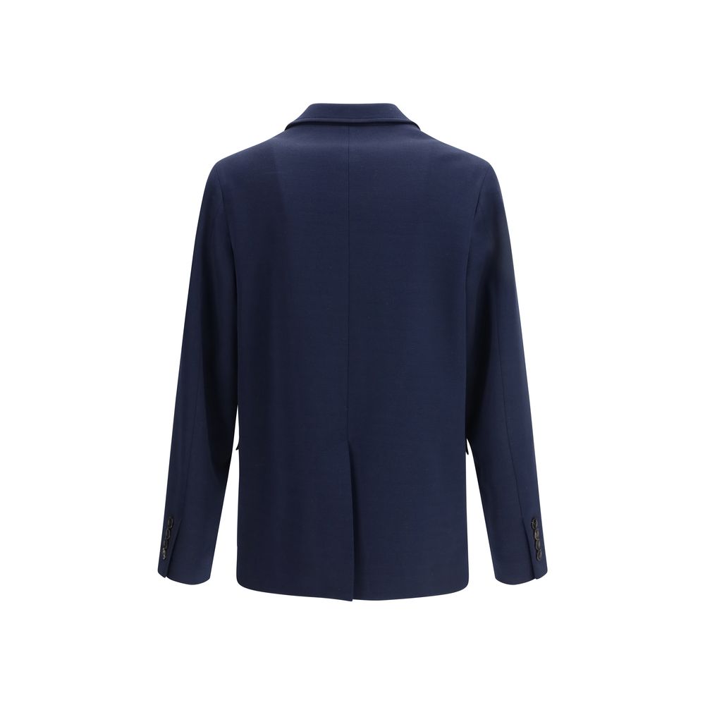 Gucci Blue Cotton Coat