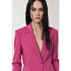 Patrizia Pepe Yellow Polyester Blazer