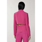 Patrizia Pepe Yellow Polyester Blazer
