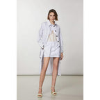 Patrizia Pepe Purple Polyester Coat