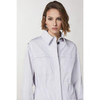 Patrizia Pepe Purple Polyester Coat