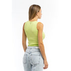 Patrizia Pepe Yellow Viscose Bodysuit