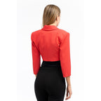 Patrizia Pepe Red Polyester Blazer