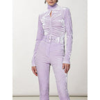 Patrizia Pepe Purple Polyester Tank Tops