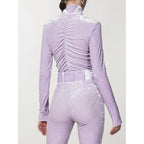 Patrizia Pepe Purple Polyester Tank Tops