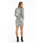 Patrizia Pepe Silver Polyester Cocktail Dress