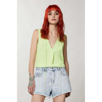 Patrizia Pepe Yellow Denim Shorts
