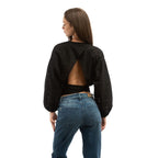 Patrizia Pepe Black Cotton Blouse